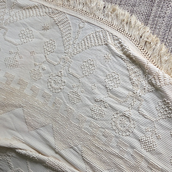 Vintage Bates George Washinton's Choice Chenille Bedspread Flaws - Picture 15 of 17